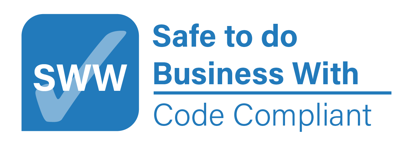 Safe to do business with accreditation badge